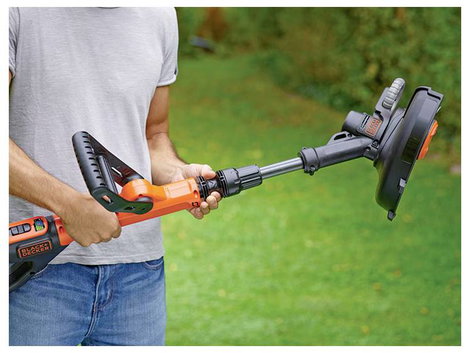 Black & Decker neu Akku Akkus fűtrimmer Akkuval, Töltővel, Állítható magasságú fogantyú 18 V 4 Ah Vá 7. kép