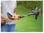 Black & Decker neu Akku Akkus fűtrimmer Akkuval, Töltővel, Állítható magasságú fogantyú 18 V 4 Ah Vá 7. bélyegkép