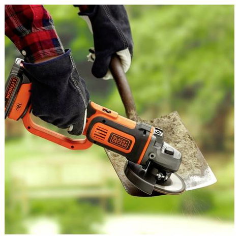 Black & Decker BCG720N-XJ Akkus sarokcsiszoló 125 mm akku nélkül, töltő nélkül, Tartozékokkal 18 V 4. kép