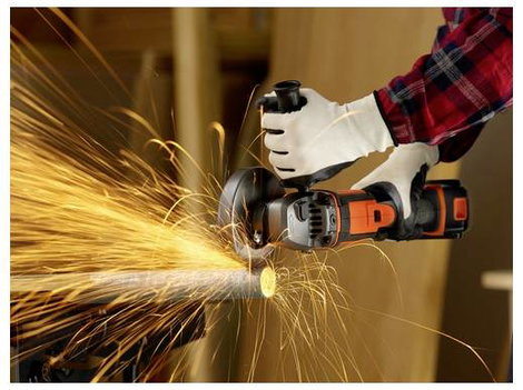 Black & Decker BCG720N-XJ Akkus sarokcsiszoló 125 mm akku nélkül, töltő nélkül, Tartozékokkal 18 V 6. kép