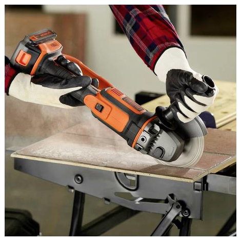 Black & Decker BCG720N-XJ Akkus sarokcsiszoló 125 mm akku nélkül, töltő nélkül, Tartozékokkal 18 V 7. kép