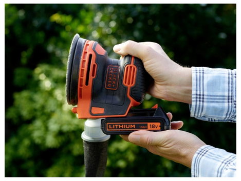 Black & Decker BDCROS18N-XJ Akkus excenter csiszoló akku nélkül, töltő nélkül 18 V Ø 125 mm 10. kép