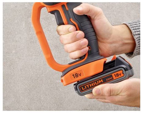 Black & Decker neu BCG720M1-QW Akkus sarokcsiszoló 125 mm akkuval, Töltővel, Tartozékokkal 18 V 4.0 7. kép