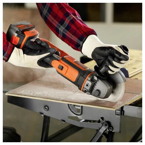 Black & Decker neu BCG720M1-QW Akkus sarokcsiszoló 125 mm akkuval, Töltővel, Tartozékokkal 18 V 4.0 9. kép