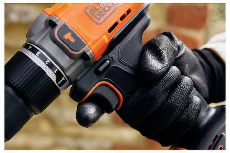 Black & Decker 2 sebességfokozat-Akkus ütvefúró-csavarozó kefe nélkül, Hordtáskával, akku nélkül, tö 9. kép