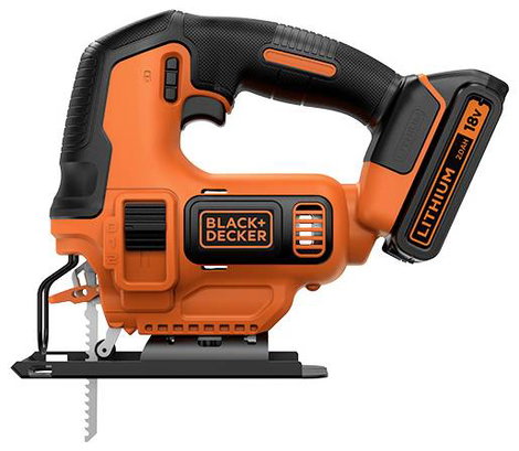 Black & Decker neu Akkus beszúrú fűrész BDCJS18-QW akkuval, Töltővel 18 V 2.0 Ah Vele szállított akk