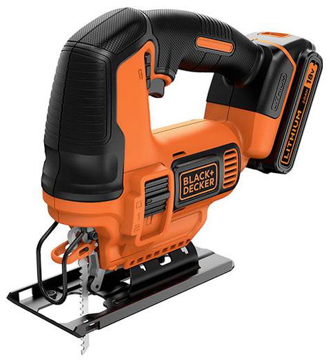 Black & Decker neu Akkus beszúrú fűrész BDCJS18-QW akkuval, Töltővel 18 V 2.0 Ah Vele szállított akk 2. kép