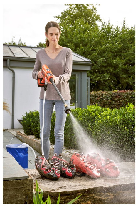 Black & Decker Akkus magasnyomású tisztító 24 bar Hideg víz 10. kép
