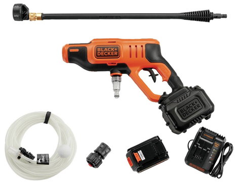Black & Decker Akkus magasnyomású tisztító 24 bar Hideg víz 16. kép