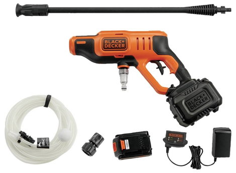 Black & Decker Akkus magasnyomású tisztító 24 bar Hideg víz 17. kép