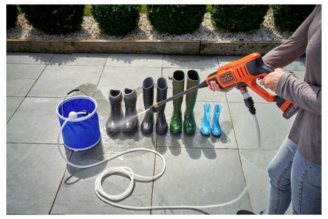 Black & Decker Akkus magasnyomású tisztító 24 bar Hideg víz 9. kép