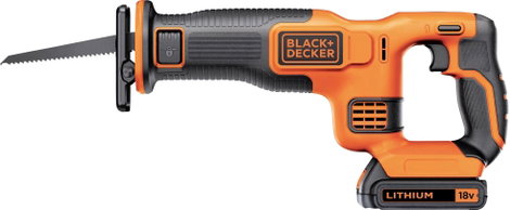 Black & Decker neu Akkus kardfűrész BDCR18-QW akkuval, Töltővel 18 V 1.5 Ah