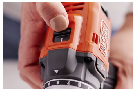 Black & Decker 2 sebességfokozat-Akkus ütvefúró-csavarozó kefe nélkül, akku nélkül, töltő nélkül, Ta 11. kép