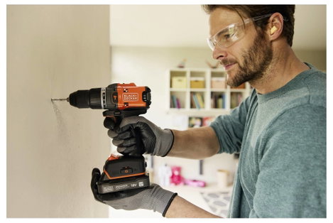 Black & Decker 2 sebességfokozat-Akkus ütvefúró-csavarozó kefe nélkül, akku nélkül, töltő nélkül, Ta 21. kép