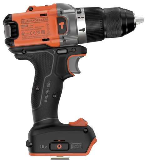 Black & Decker 2 sebességfokozat-Akkus ütvefúró-csavarozó kefe nélkül, akku nélkül, töltő nélkül, Ta 6. kép