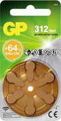GP Hallókészülék elem ZA 312 1.4 V 6 db Cink-levegő GPPBZZ31F017 bélyegkép