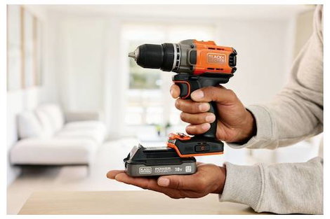 Black & Decker BCD382D2XK-QW Akkus fúrócsavarozó 18 V 2.0 Ah Lítiumion 2. akkuval, Töltővel 10. kép
