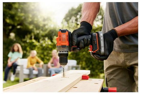 Black & Decker BCD382D2XK-QW Akkus fúrócsavarozó 18 V 2.0 Ah Lítiumion 2. akkuval, Töltővel 5. kép
