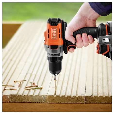 Black & Decker BCD382D2XK-QW Akkus fúrócsavarozó 18 V 2.0 Ah Lítiumion 2. akkuval, Töltővel 6. kép