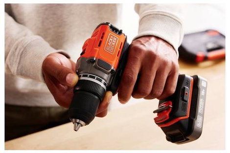 Black & Decker BCD382D2XK-QW Akkus fúrócsavarozó 18 V 2.0 Ah Lítiumion 2. akkuval, Töltővel 7. kép