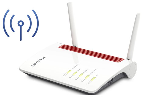 FRITZ! Box 6850 4G WLAN router modemmel Beépített modem: LTE 2.4 GHz, 5 GHz 7. kép