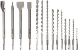 FRITZFURT 3161-3014 Üregfúró korona készlet 14 részes 5 mm, 6 mm, 8 mm, 10 mm, 12 mm, 14 mm SDS-Plus