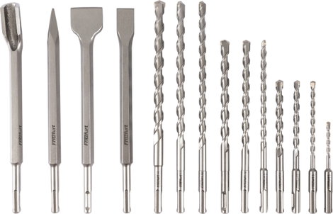 FRITZFURT 3161-3014 Üregfúró korona készlet 14 részes 5 mm, 6 mm, 8 mm, 10 mm, 12 mm, 14 mm SDS-Plus