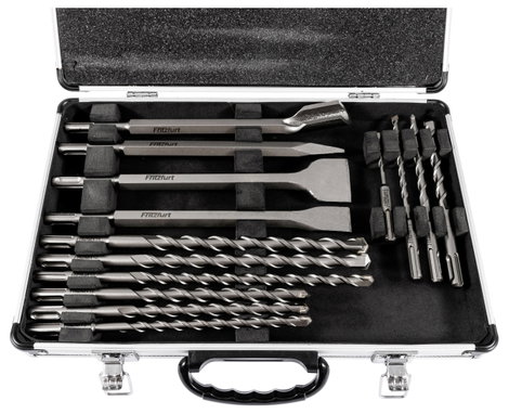 FRITZFURT 3161-3014 Üregfúró korona készlet 14 részes 5 mm, 6 mm, 8 mm, 10 mm, 12 mm, 14 mm SDS-Plus 3. kép