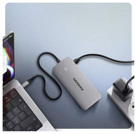 AXAGON USB-C® dokkoló állomás USB-C® tápellátás 2. kép
