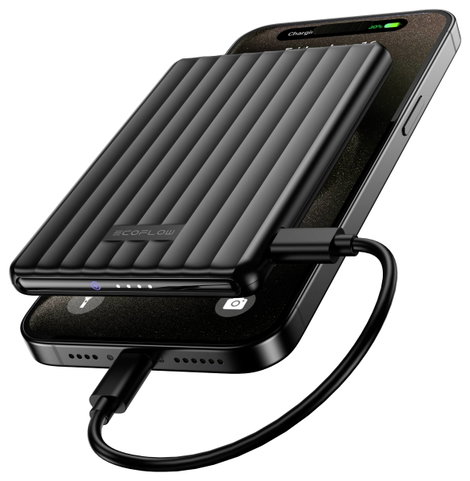 ECOFLOW RAPID Mag 5K Powerbank 5.000 mAh Qi Wireless Charging, Magsafe Lítiumion USB-C® Fekete 9. kép