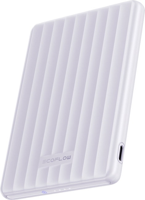 ECOFLOW RAPID Mag 5K Powerbank 5.000 mAh Qi Wireless Charging, Magsafe Lítiumion USB-C® Lila