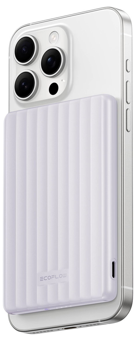 ECOFLOW RAPID Mag 5K Powerbank 5.000 mAh Qi Wireless Charging, Magsafe Lítiumion USB-C® Lila 5. kép