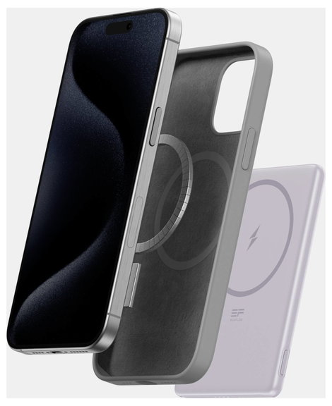ECOFLOW RAPID Mag 5K Powerbank 5.000 mAh Qi Wireless Charging, Magsafe Lítiumion USB-C® Lila 8. kép