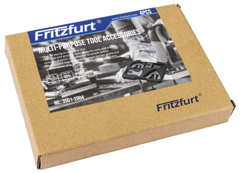 FRITZFURT 3501-2004 Acél 3Cr13 Többfunkciós szerszám tartozék készlet 4 részes 1 készlet 4. kép