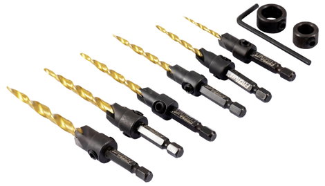 FRITZFURT 2800-6105 Fa maró fúró készlet 8 részes 4 mm, 6 mm, 8 mm, 10 mm, 12 mm, 14 mm Teljes hossz 2. kép
