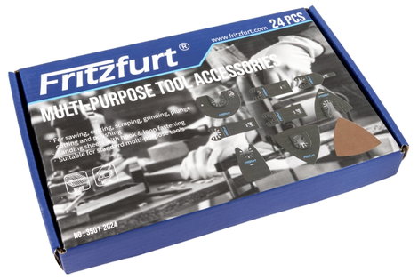 FRITZFURT 3501-2024 HCS Többfunkciós szerszám tartozék készlet 23 részes 1 készlet 5. kép