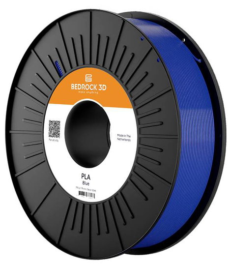 BEDROCK 3D PLA-0005b075 PLA Blue 2.85 mm 750 g 3D nyomtatószál PLA műanyag 2.85 mm 750 g Kék 1 db