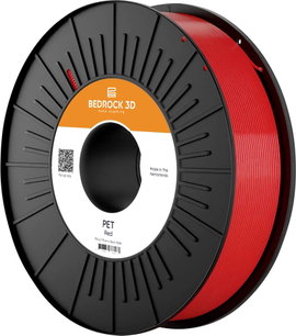 BEDROCK 3D Pet-0314b075 PET Red 2.85 mm 750 g 3D nyomtatószál PET 2.85 mm 750 g Piros 1 db