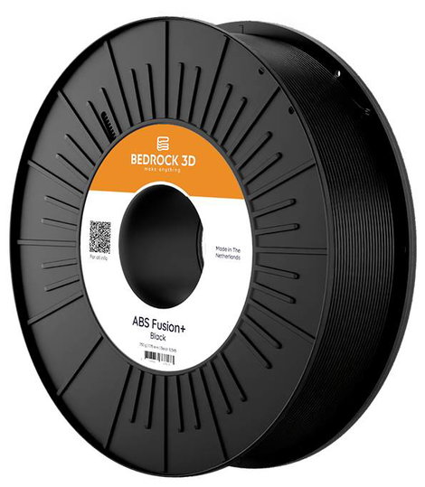 BEDROCK 3D ABSF-0208a075 ABS Fusion+ Black 1.75 mm 750 g 3D nyomtatószál ABS műanyag 1.75 mm 750 g F