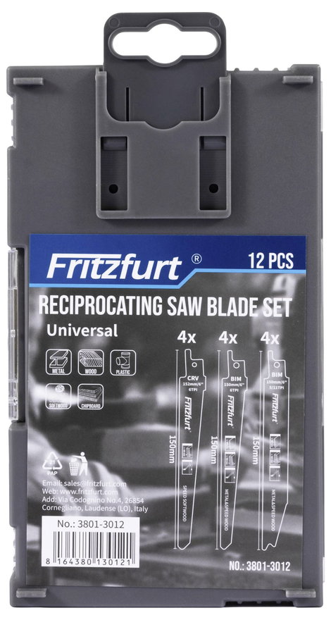 FRITZFURT 3801-3012 Fűrészlap hossz 150 mm 1 db 6. kép