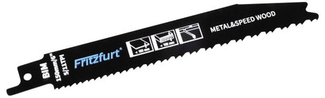 FRITZFURT 3801-3012 Fűrészlap hossz 150 mm 1 db 8. kép