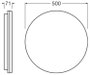 OSRAM HOMELIGHTING 4099854292552 SF FLAT RD 500 P 27W ML 83040 Mennyezeti lámpa, LED-es mennyezeti l 2. bélyegkép