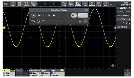 VOLTCRAFT ADO-1002 Digitális oszcilloszkóp 100 MHz 2.5 GSa/mp 250 Mpts 12 bit Digitális memória (DSO 18. kép