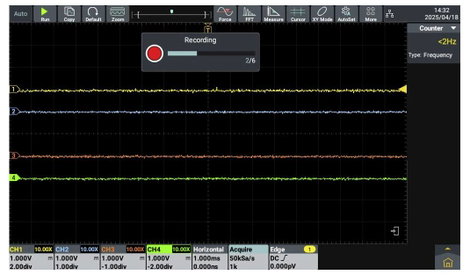VOLTCRAFT ADO-3504 Digitális oszcilloszkóp 350 MHz 2.5 GSa/mp 250 Mpts 12 bit Digitális memória (DSO 19. kép