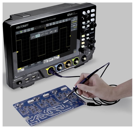 VOLTCRAFT ADO-3504 Digitális oszcilloszkóp 350 MHz 2.5 GSa/mp 250 Mpts 12 bit Digitális memória (DSO 6. kép