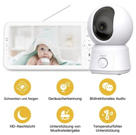 Arenti AINanny B2 Kit AINanny B2 Kit-EU #####Babymonitor und Kamera WLAN, Rádiójel vezérlésű 2.4 GHz 10. kép