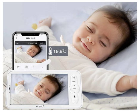 Arenti AINanny B2 Kit AINanny B2 Kit-EU #####Babymonitor und Kamera WLAN, Rádiójel vezérlésű 2.4 GHz 7. kép