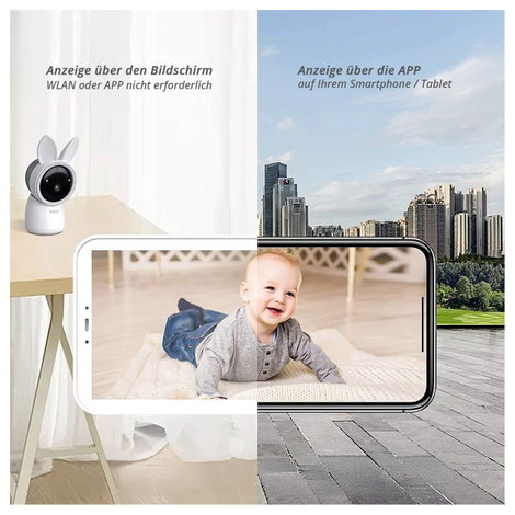 Arenti AINanny A4 Kit Plus AINanny A4 Kit Plus-EU #####Babymonitor und Kamera WLAN, Rádiójel vezérlé 7. kép