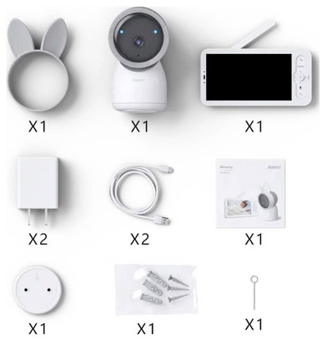 Arenti AINanny A4 Kit Plus AINanny A4 Kit Plus-EU #####Babymonitor und Kamera WLAN, Rádiójel vezérlé 9. kép