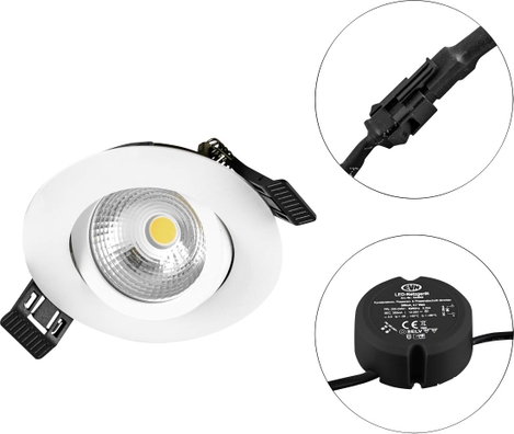 EVN S060102 S060102 LED-es beépíthető lámpa LED 6 W Fehér